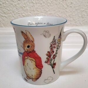 New Beatrix Potter Porcelain Mug Peter Rabbit "Once upon a time" 14 fl.oz